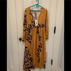 Stylewe gold/black animal print dress-NWT- 1X
